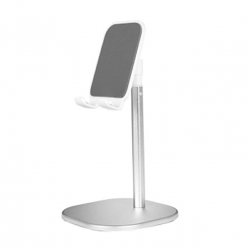 Universal Phone Tablet Stand Holder Desk Mount for iPhone iPad Samsung - Silver