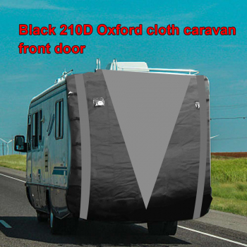 Caravan Front Towing Protector Covers 210D Universal Shield Guard - Black + Gray