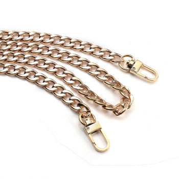 120CM Length Bag Metal Flat Chain Replacement Strap for Handbag Purse - Gold
