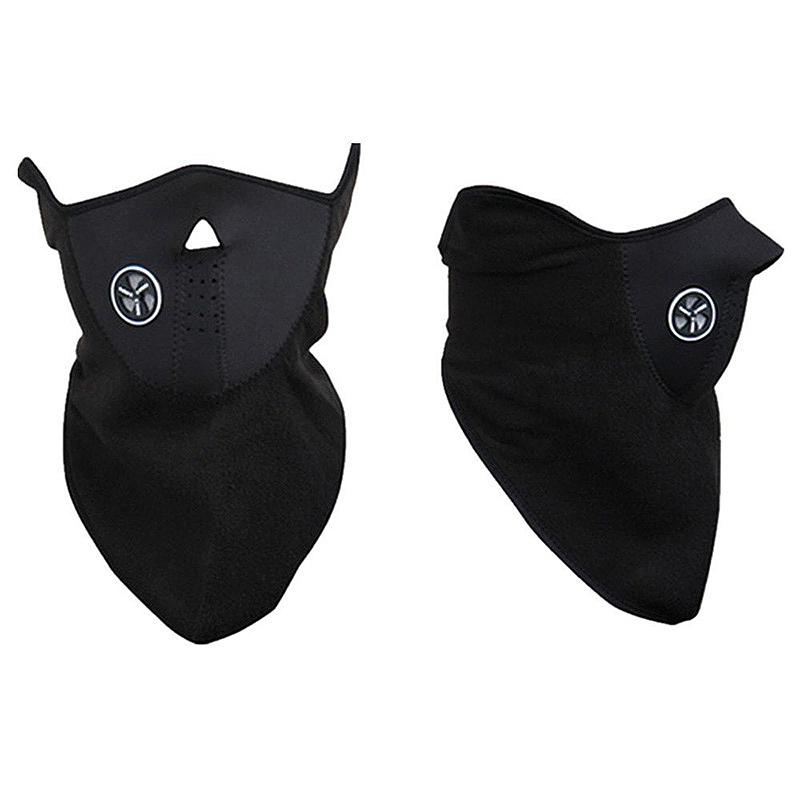 Outdoor Bike Motorcycle Mask Sports Windproof Dustproof Warmer Face Neck Cover Mask - Black