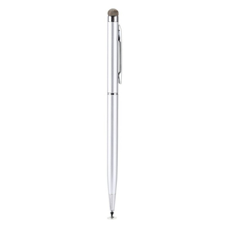 Capacitive Touch Stylus Pen for iPad iPhone Tablet - Silver
