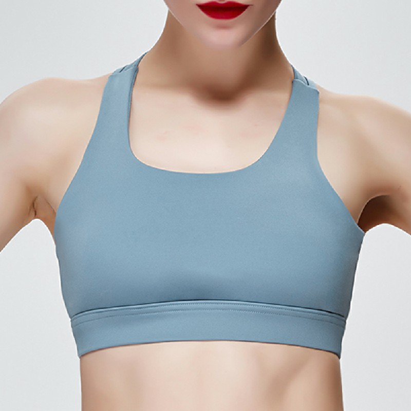 Sports Bra Running Fitness Yoga Bra - Blue L