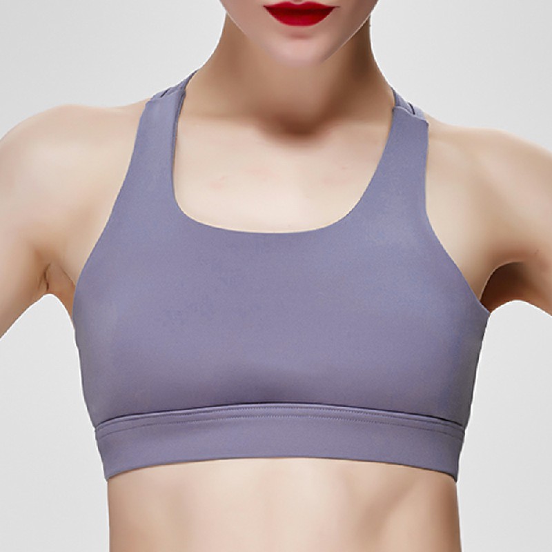 Sports Bra Running Fitness Yoga Bra - Purple L