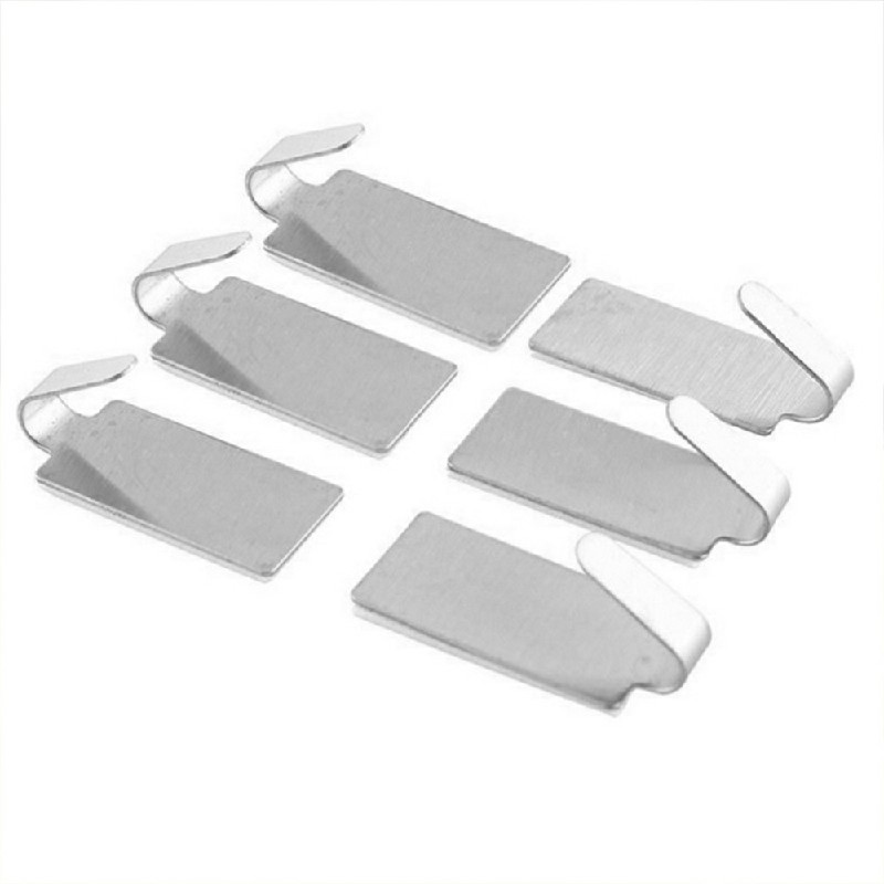 6 pcs Self Adhesive Hooks Wall Door Steel Strong Sticky Sucker Holder Removable